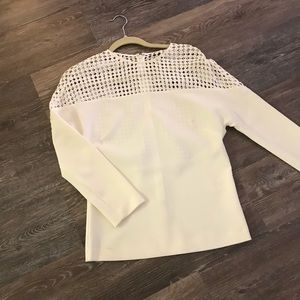 White dolman sleeve Reiss top